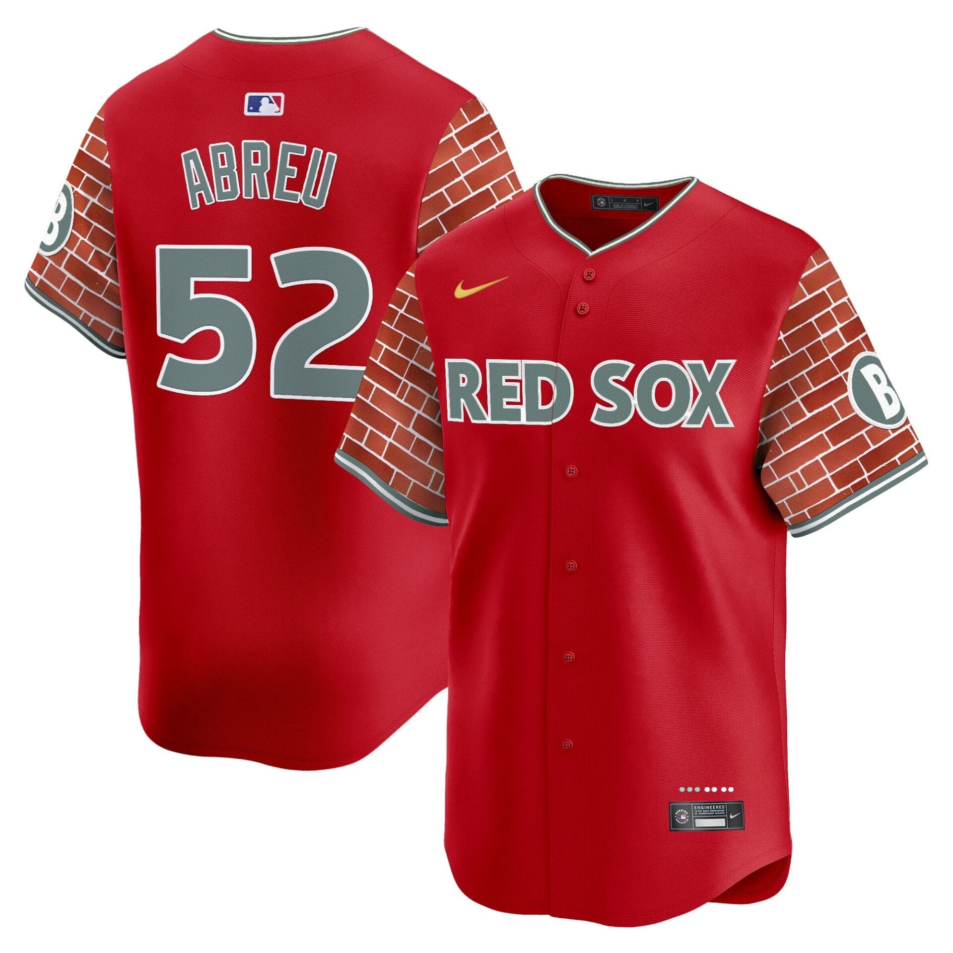 Boston Red Sox 2025 Fenway Red Brick Style Vapor Premier Limited Jersey - Stitched - Image 19