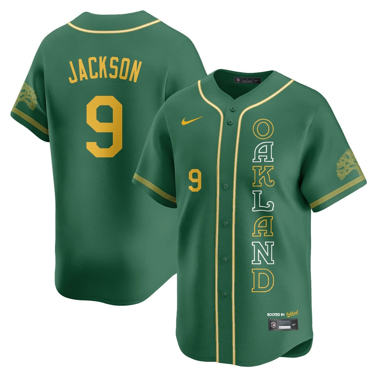 Oakland Athletics City Connect Concept Jersey - All Stitched - Image 6