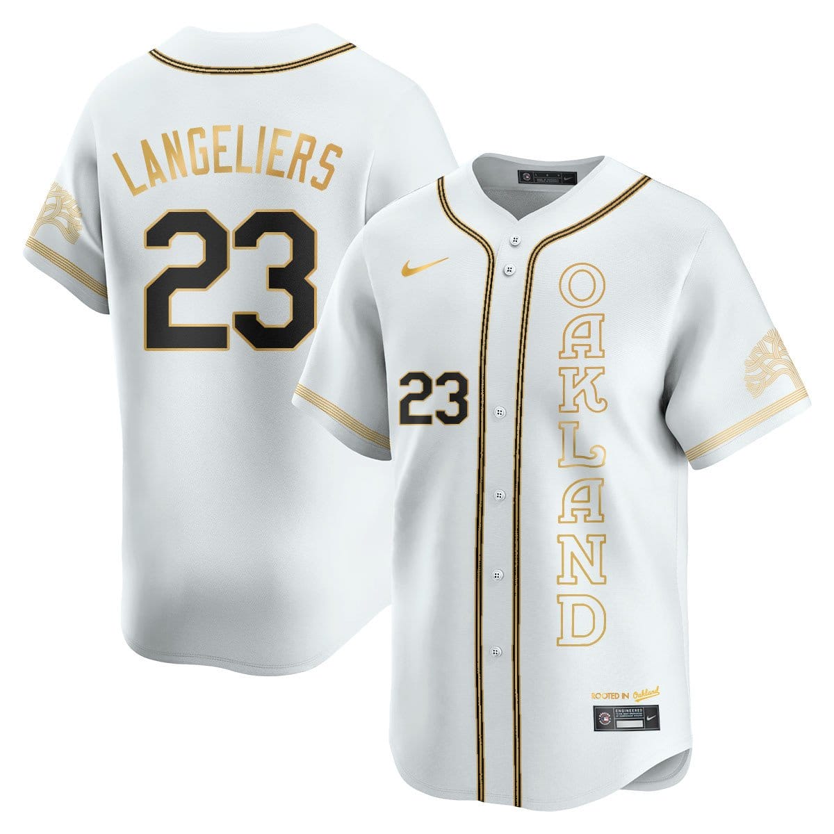 Oakland Athletics City Connect Concept Jersey - All Stitched - Image 15