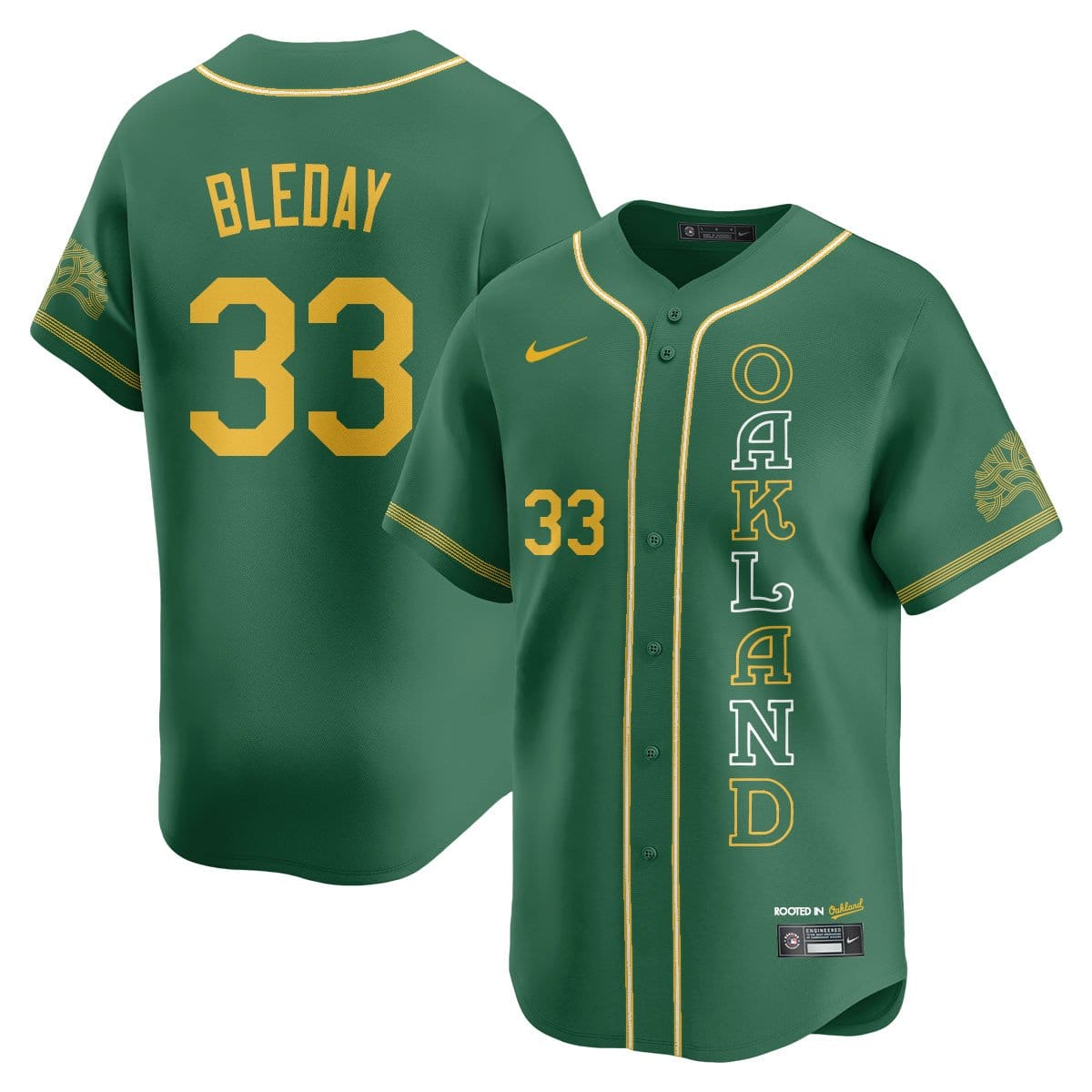 Oakland Athletics City Connect Concept Jersey - All Stitched - Image 18