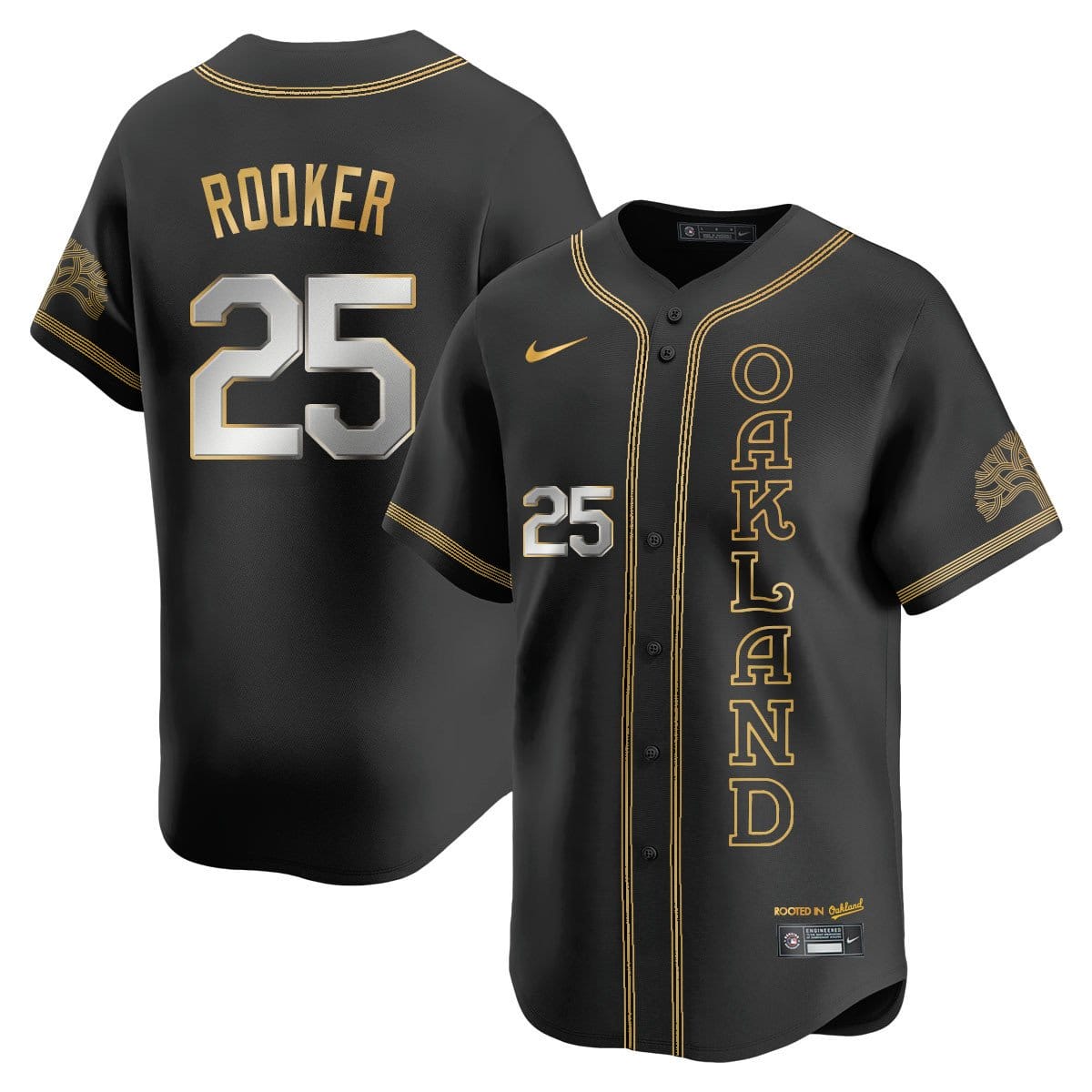 Oakland Athletics City Connect Concept Jersey - All Stitched - Image 45