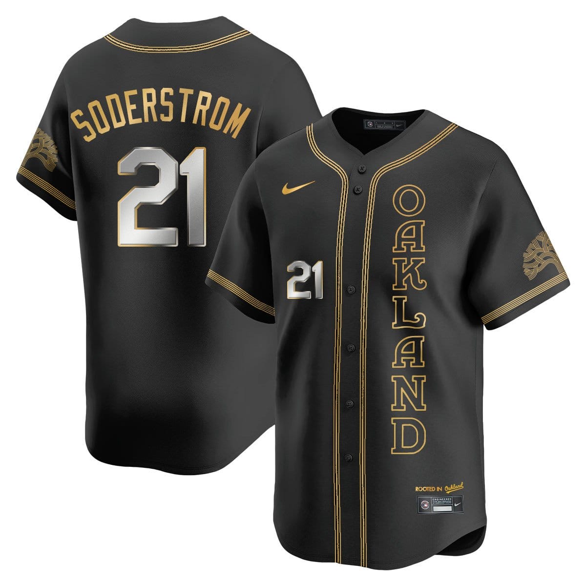 Oakland Athletics City Connect Concept Jersey - All Stitched - Image 41