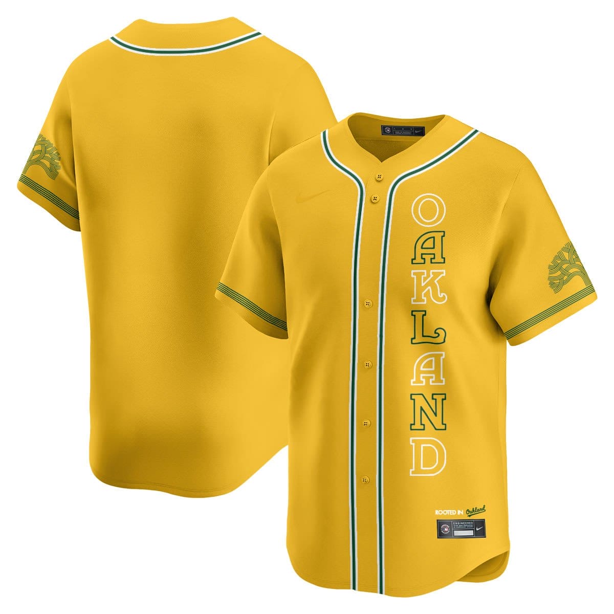 Oakland Athletics City Connect Concept Jersey - All Stitched - Image 51