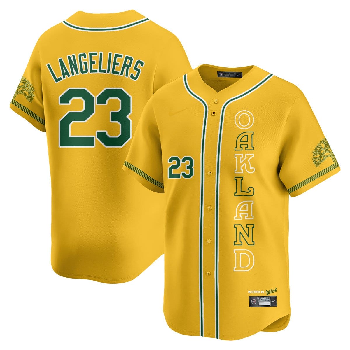 Oakland Athletics City Connect Concept Jersey - All Stitched - Image 52