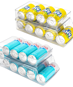 Stackable Rolling Soda Can Organizer
