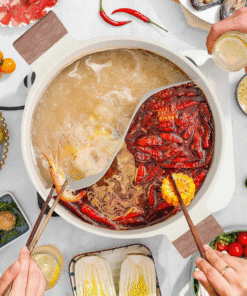 Alternative view of Divided Cooking Hot Pot