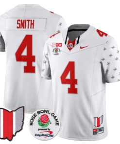 Ohio State Buckeyes 2024 Rose Bowl Vapor Limited Jersey - All Stitched