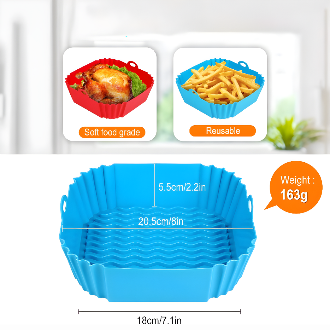 Non-Stick Silicone Air Fryer Mat - Image 3