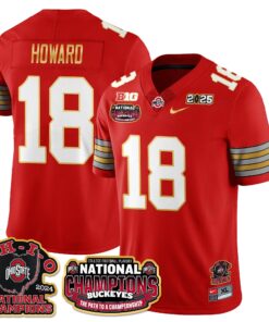 Ohio State Buckeyes 'Heritage Stripe' 2025 CFP Patch - National Champions Jersey N9 - All Stitched