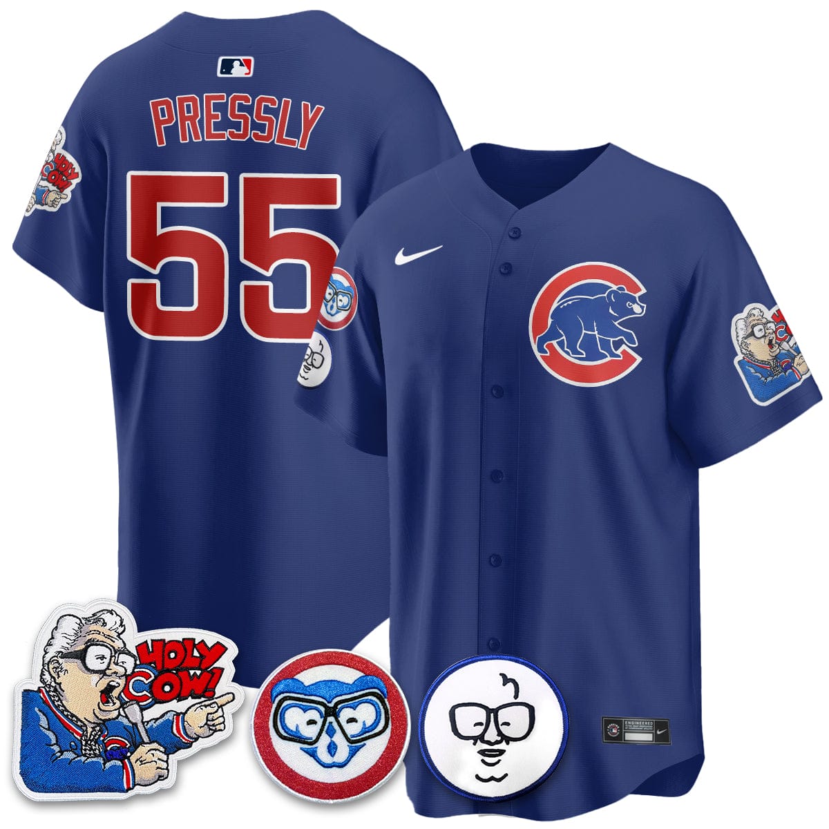 Chicago Cubs Limited Jersey - Harry Caray "Holy Cow" Patch - All Stitched - Image 20