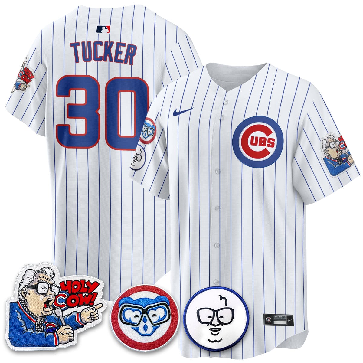 Chicago Cubs Limited Jersey - Harry Caray "Holy Cow" Patch - All Stitched - Image 8