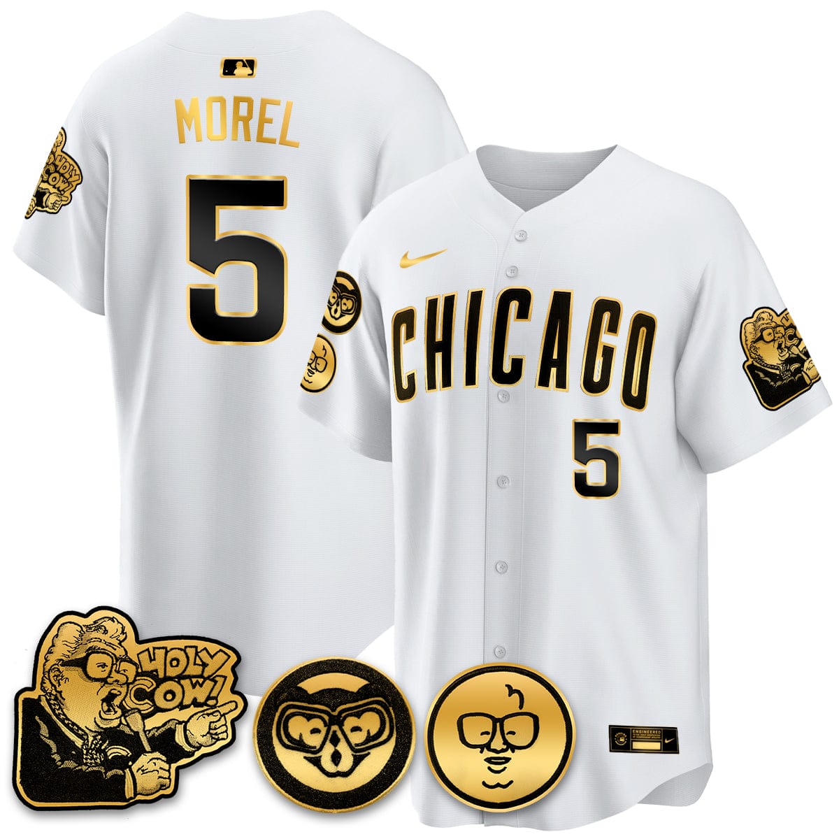 Chicago Cubs Limited Jersey - Harry Caray "Holy Cow" Patch - All Stitched - Image 45