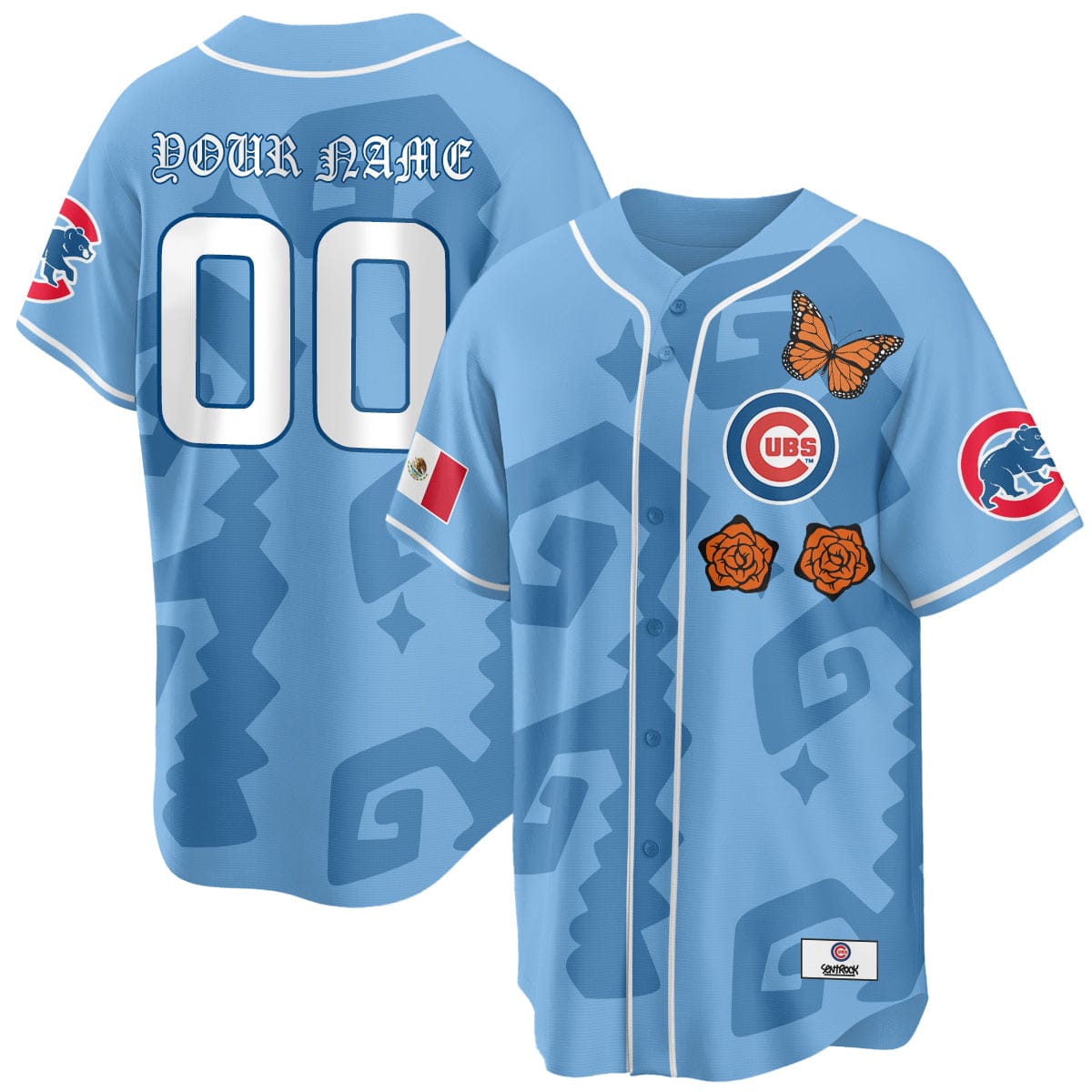 Chicago Cubs "Xicago" Mexican Heritage Custom Jersey - All Stitched - Image 2