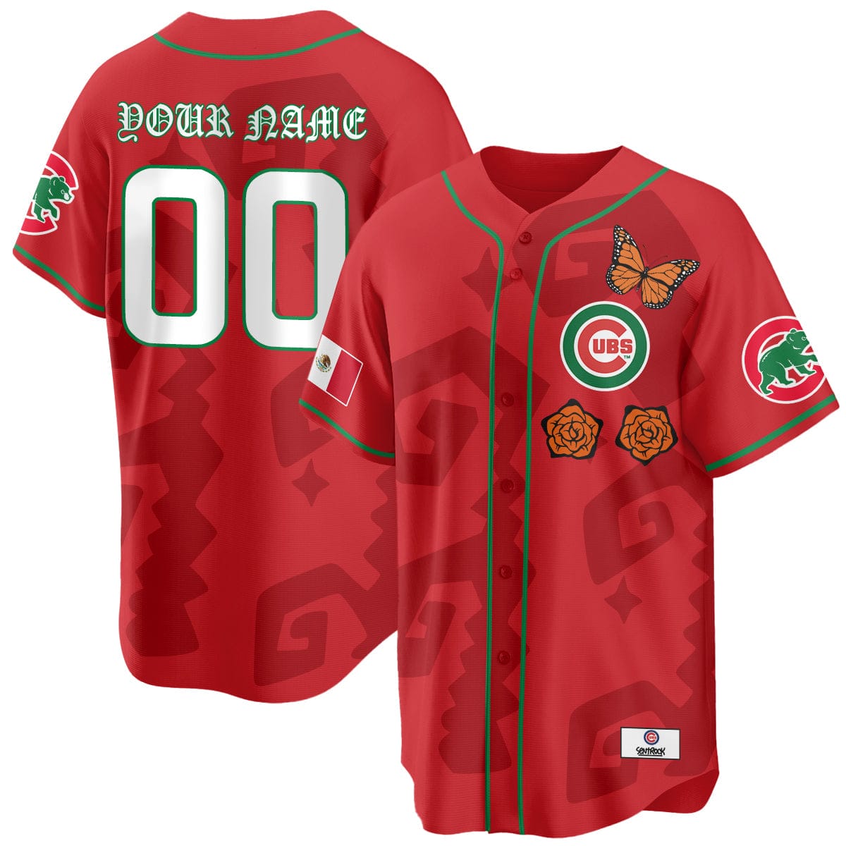 Chicago Cubs "Xicago" Mexican Heritage Custom Jersey - All Stitched - Image 3