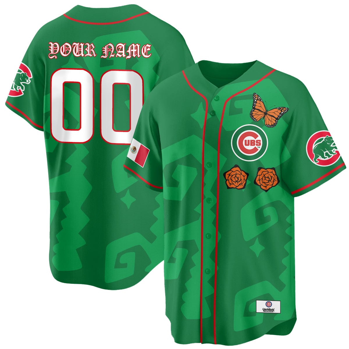 Chicago Cubs "Xicago" Mexican Heritage Custom Jersey - All Stitched - Image 5