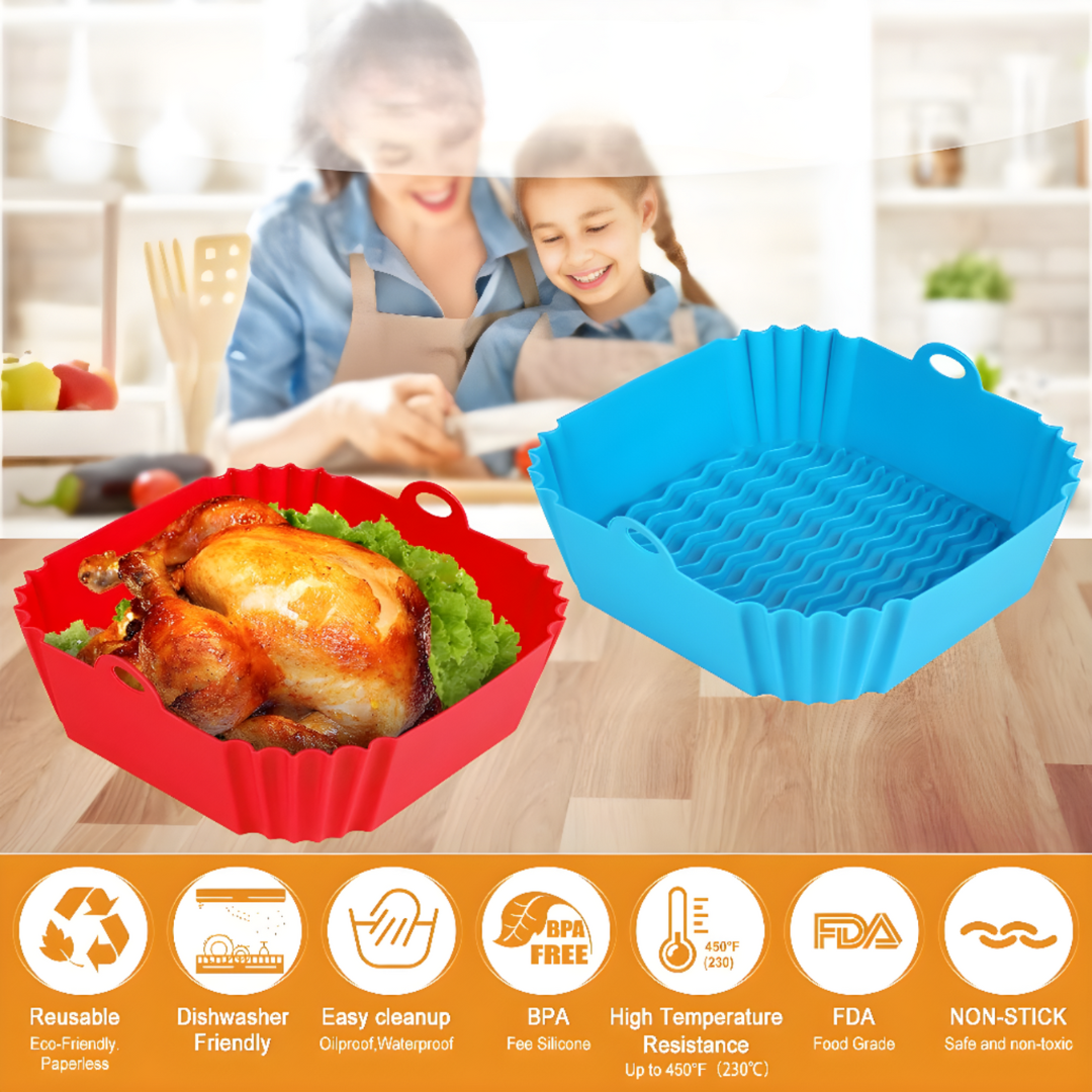 Non-Stick Silicone Air Fryer Mat - Image 2