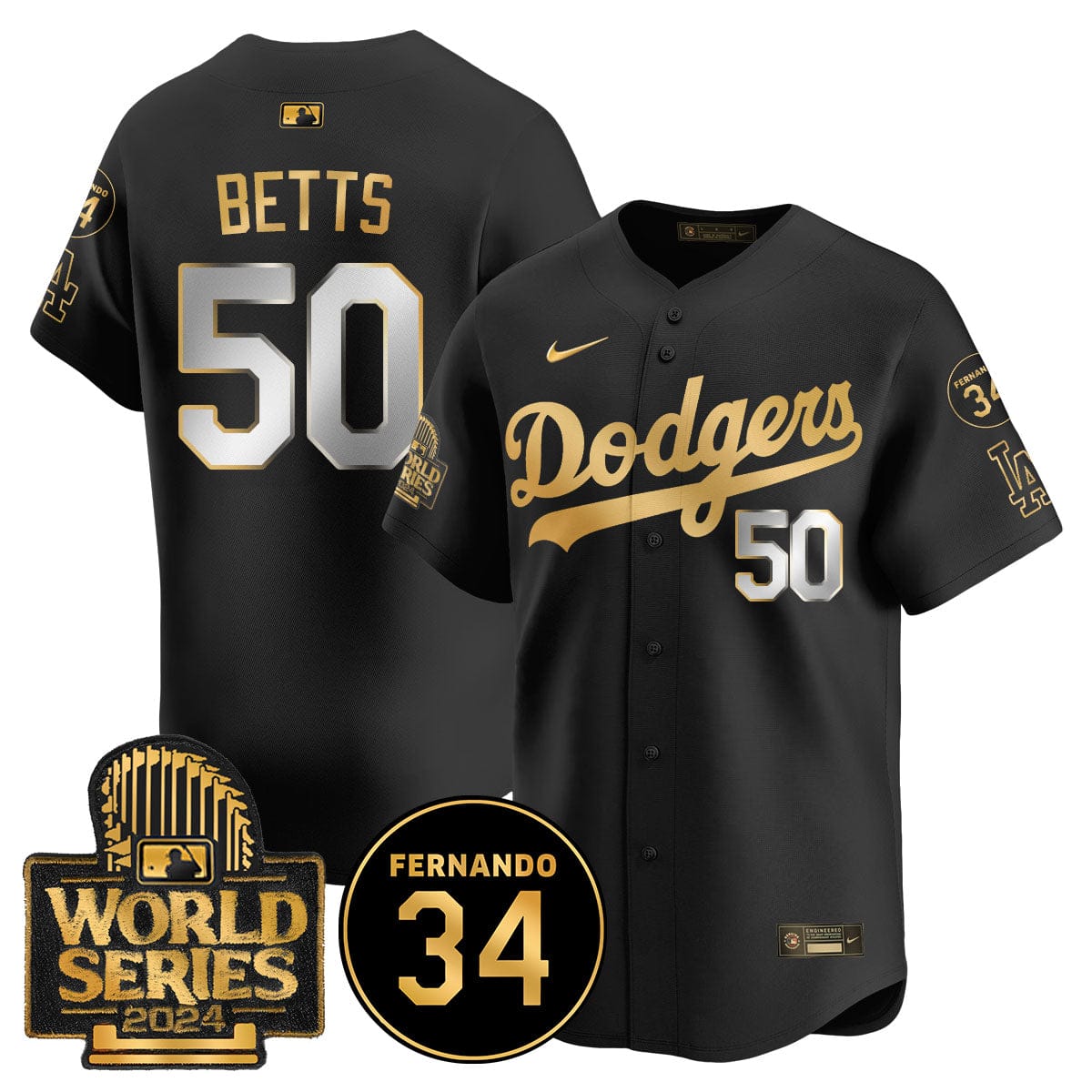 Dodgers Fernando Valenzuela Memorial Jersey - All Stitched - Image 20