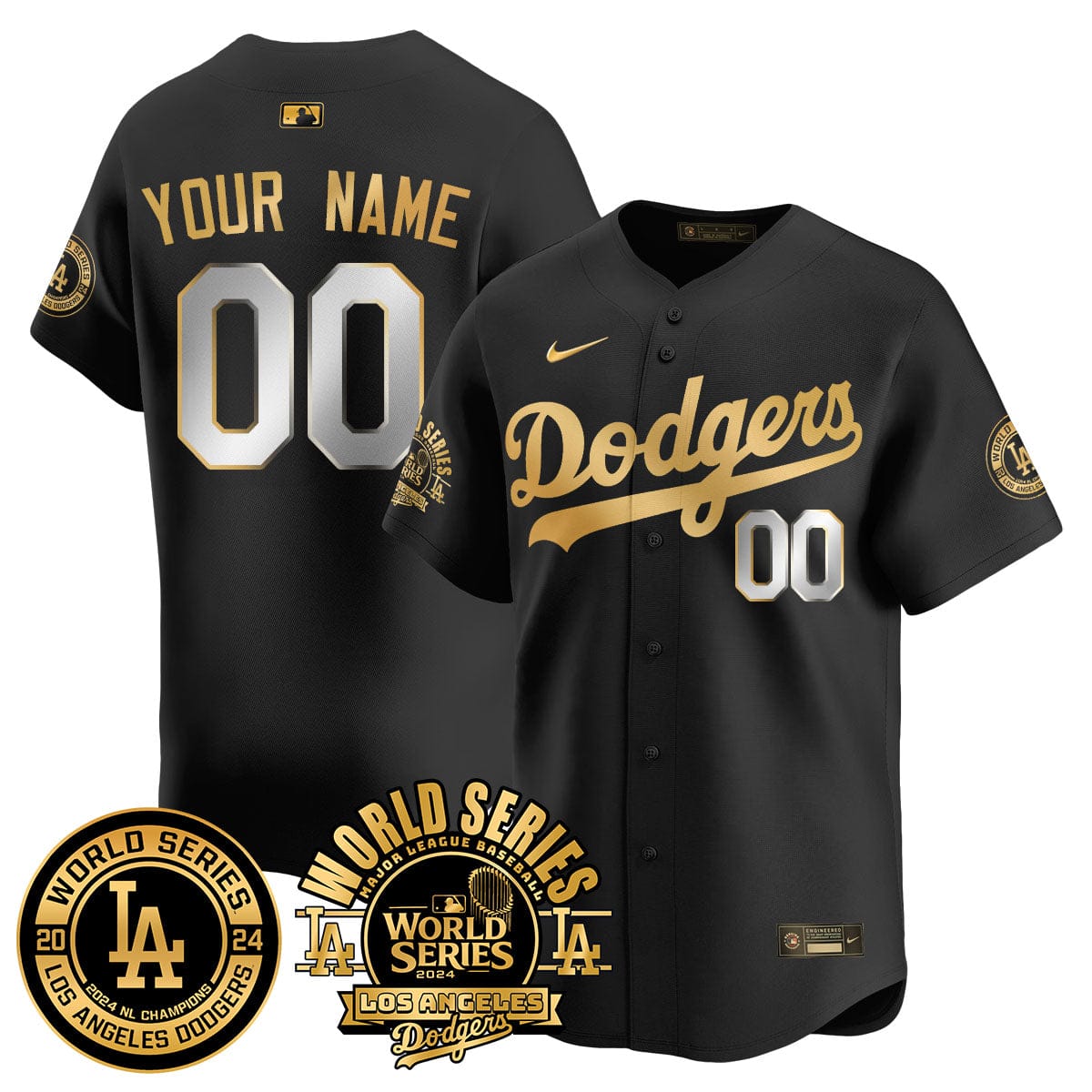 Los Angeles Dodgers World Series 2024 Custom Jersey - All Stitched - Image 3