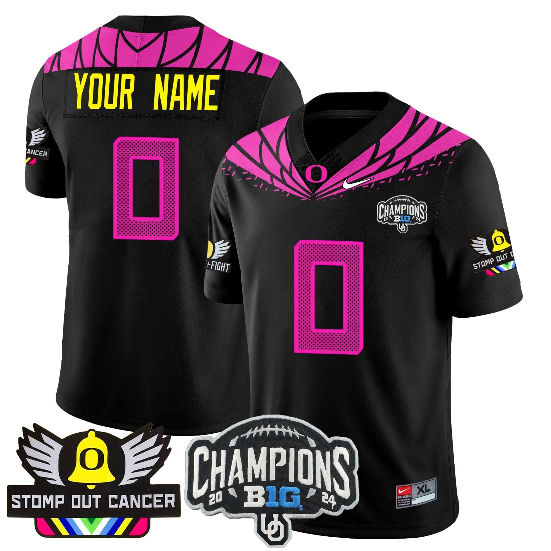 Custom Oregon Alternate 2024 Vapor Limited Jersey - All Stitched - Image 12