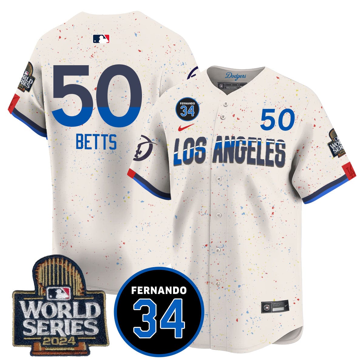 Dodgers Fernando Valenzuela Memorial Jersey - All Stitched - Image 36