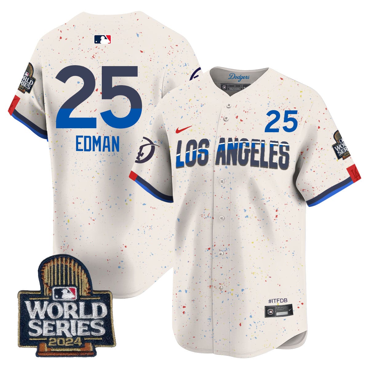 Los Angeles Dodgers World Series 2024 Jersey - All Stitched - Image 42