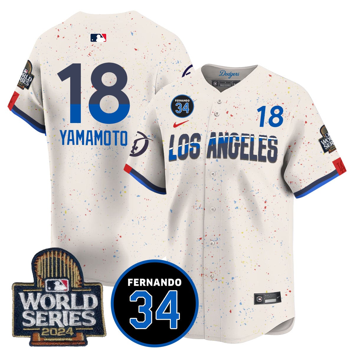 Dodgers Fernando Valenzuela Memorial Jersey - All Stitched - Image 43