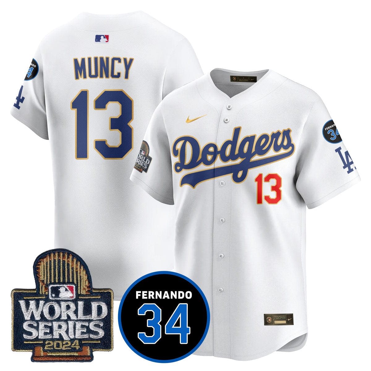 Dodgers Fernando Valenzuela Memorial Jersey - All Stitched - Image 15
