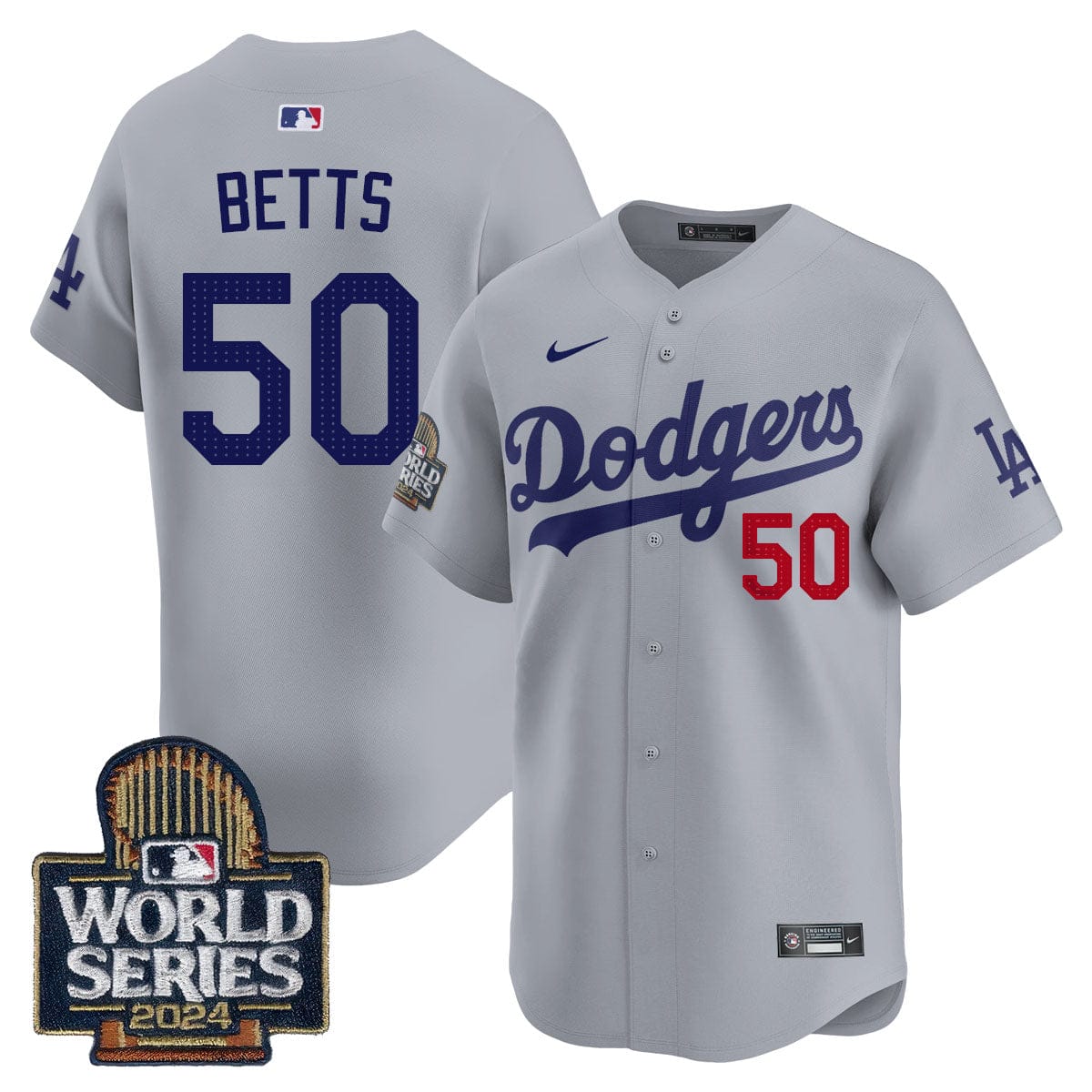 Los Angeles Dodgers World Series 2024 Jersey - All Stitched - Image 20