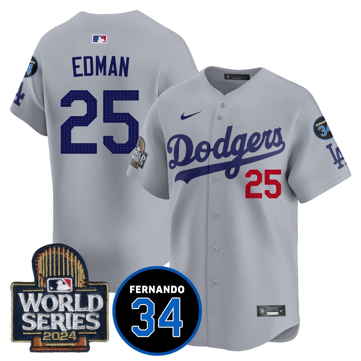 Dodgers Fernando Valenzuela Memorial Jersey - All Stitched - Image 45
