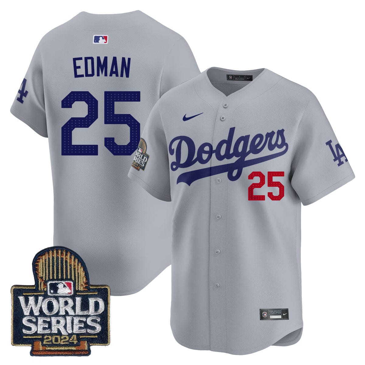 Los Angeles Dodgers World Series 2024 Jersey - All Stitched - Image 46