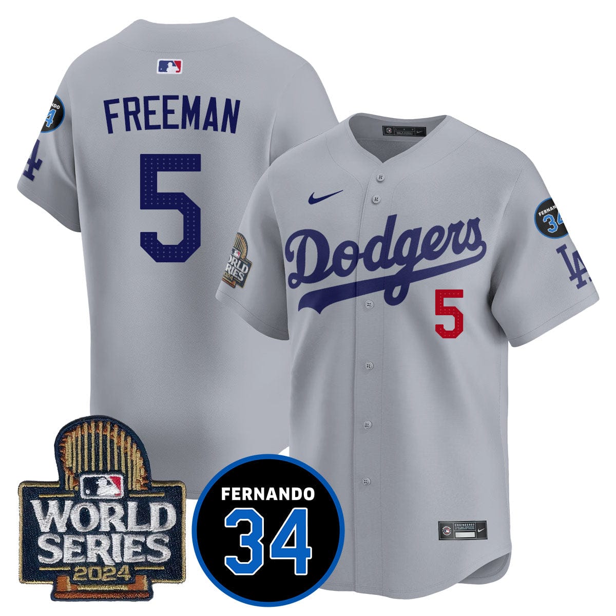 Dodgers Fernando Valenzuela Memorial Jersey - All Stitched - Image 46