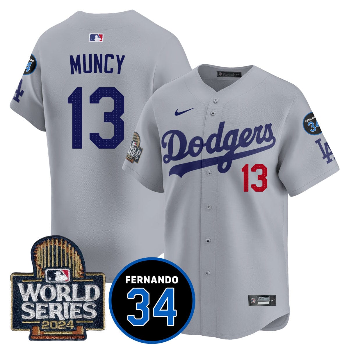 Dodgers Fernando Valenzuela Memorial Jersey - All Stitched - Image 48