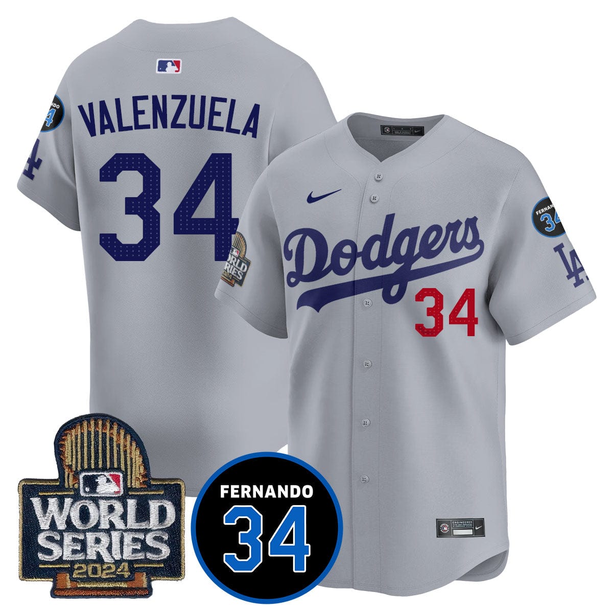Dodgers Fernando Valenzuela Memorial Jersey - All Stitched - Image 50