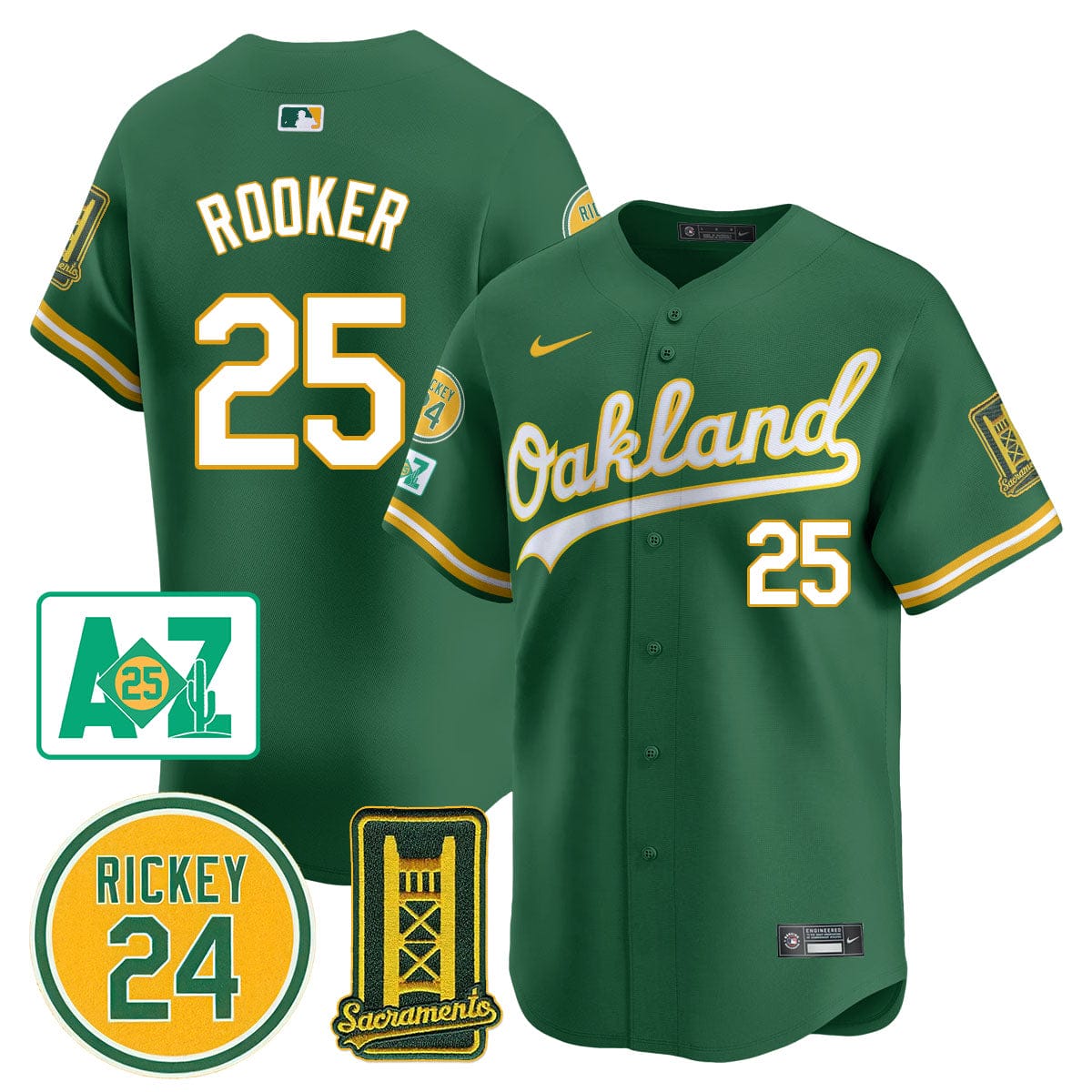 Oakland Athletics 2025 Sacramento, Rickey Henderson Jersey - All Stitched - Image 3