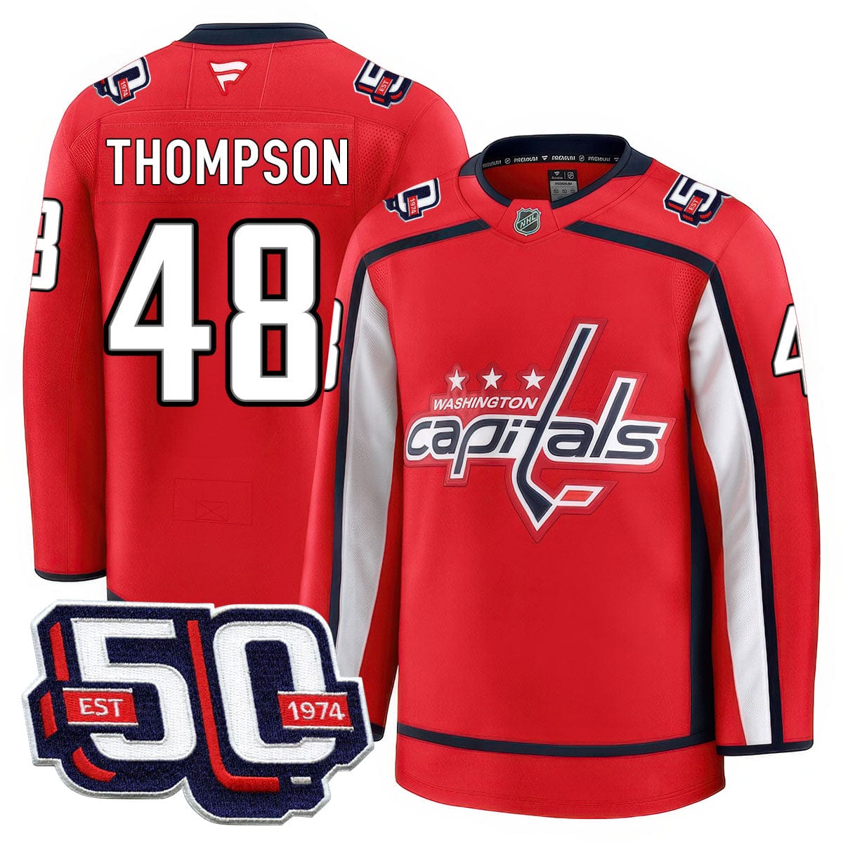 Washington Capitals 50th Anniversary Premium Jersey - All Stitched - Image 11