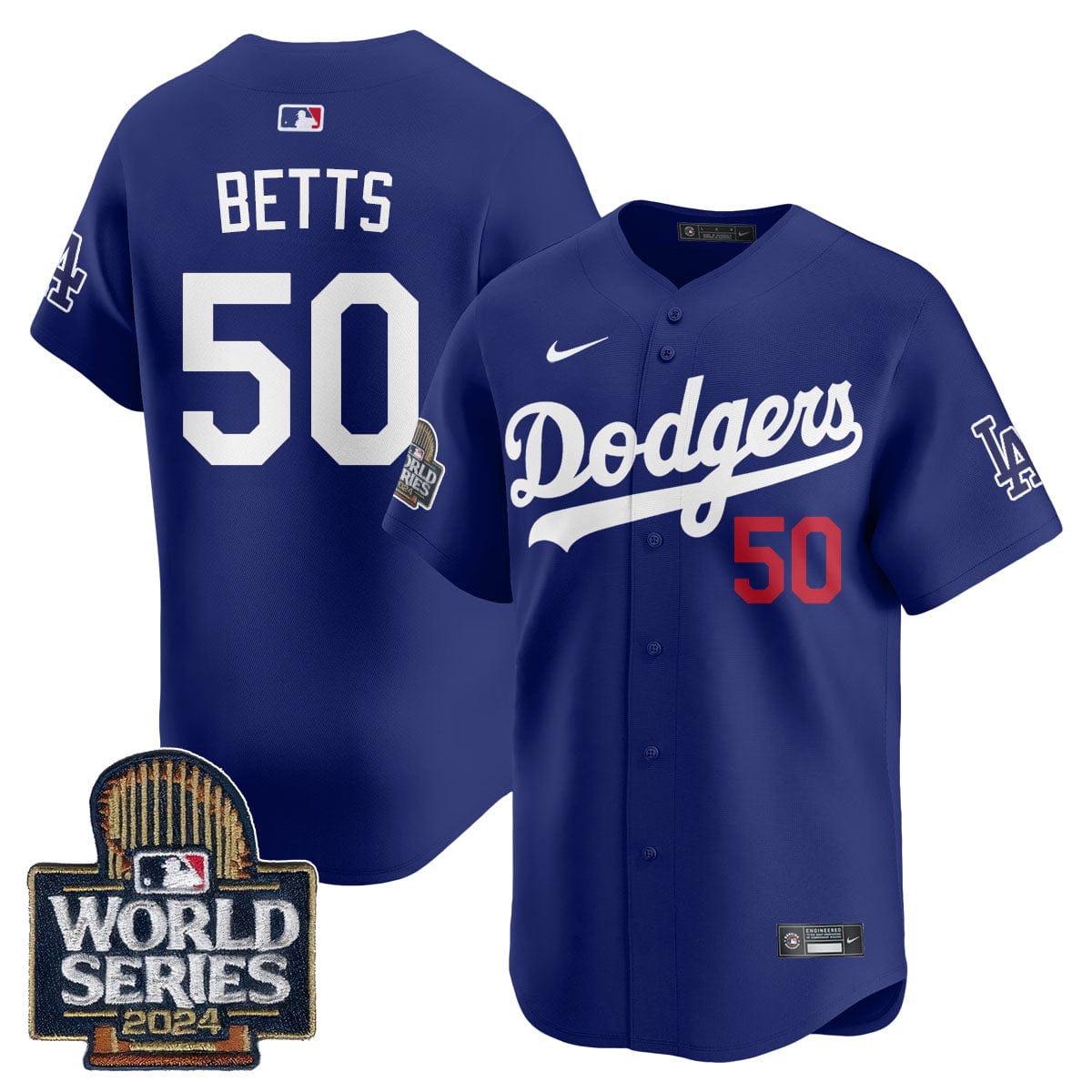 Los Angeles Dodgers World Series 2024 Jersey - All Stitched - Image 5
