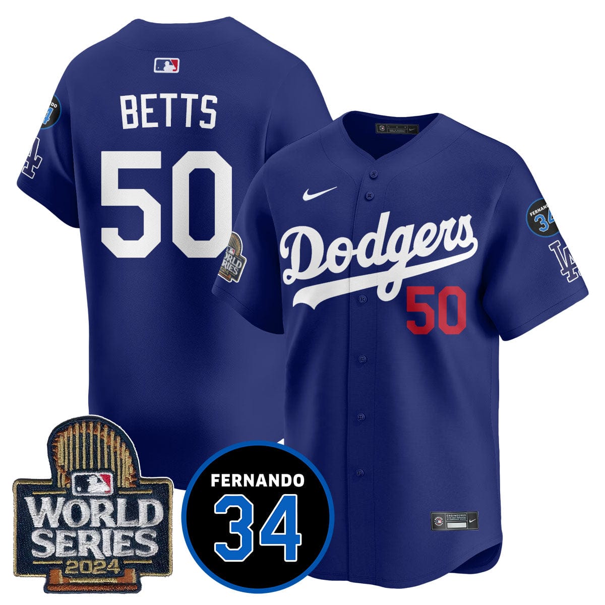 Dodgers Fernando Valenzuela Memorial Jersey - All Stitched - Image 8