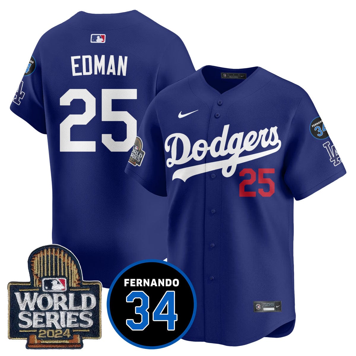 Dodgers Fernando Valenzuela Memorial Jersey - All Stitched - Image 6
