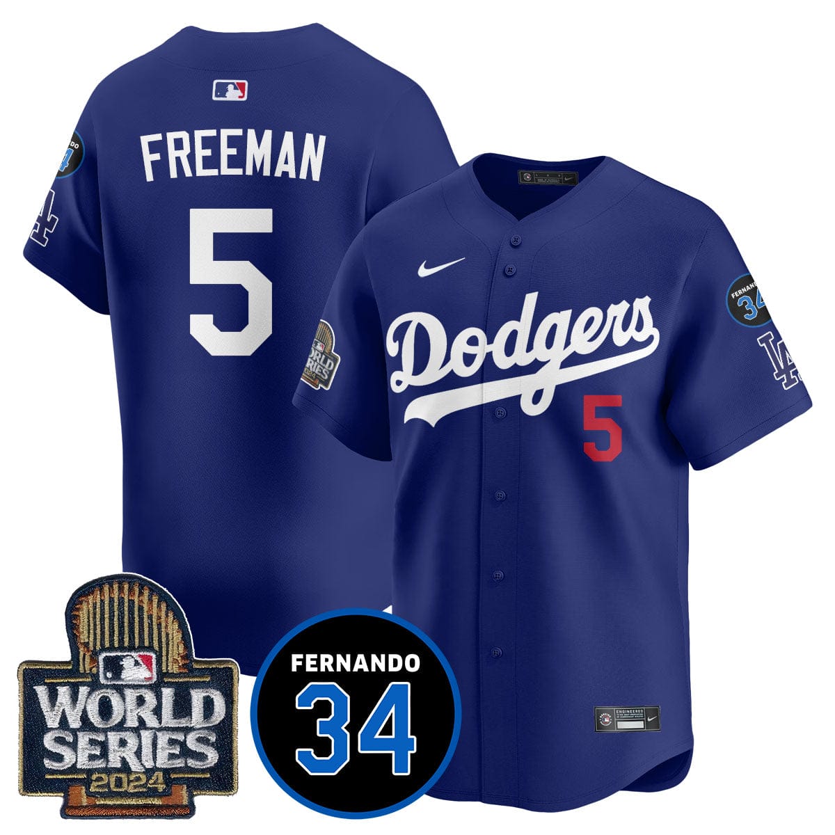 Dodgers Fernando Valenzuela Memorial Jersey - All Stitched - Image 5