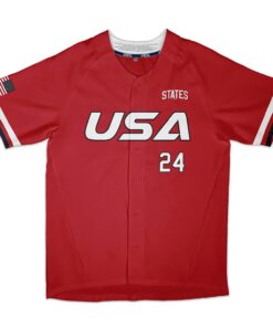 USA Red - City Series Baseball Jersey