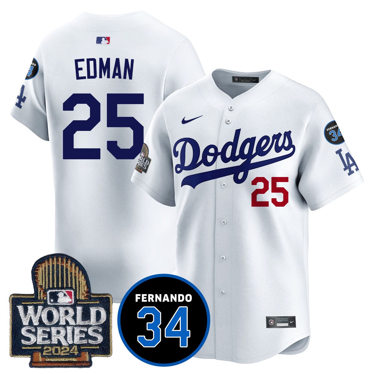 Dodgers Fernando Valenzuela Memorial Jersey - All Stitched - Image 29