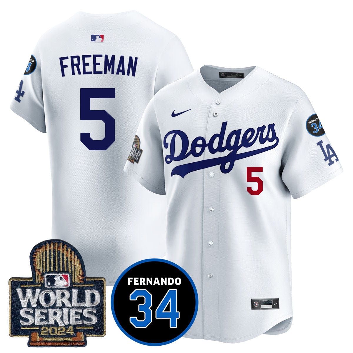 Dodgers Fernando Valenzuela Memorial Jersey - All Stitched - Image 30