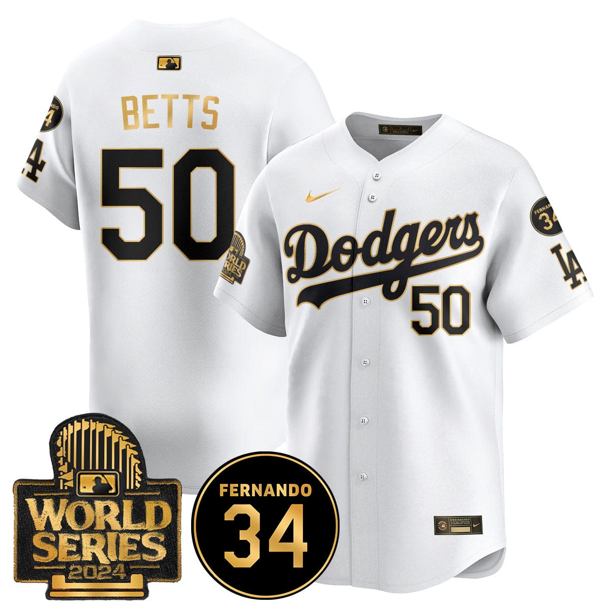 Dodgers Fernando Valenzuela Memorial Jersey - All Stitched - Image 52