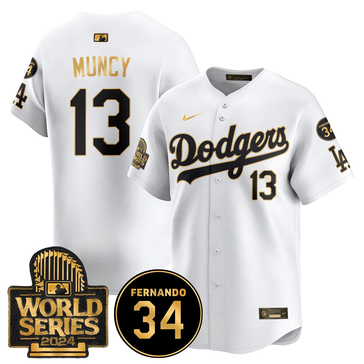Dodgers Fernando Valenzuela Memorial Jersey - All Stitched - Image 56