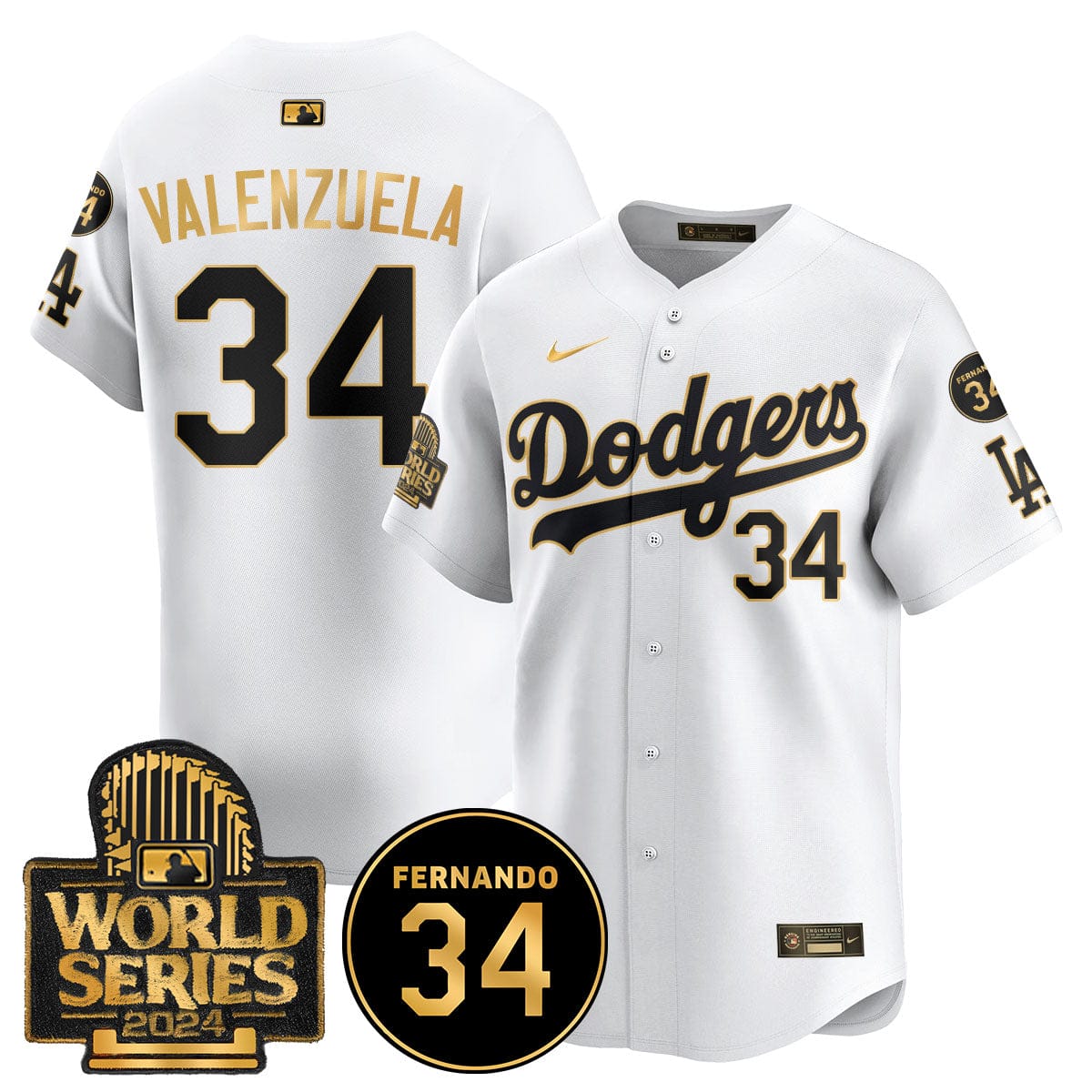 Dodgers Fernando Valenzuela Memorial Jersey - All Stitched - Image 58
