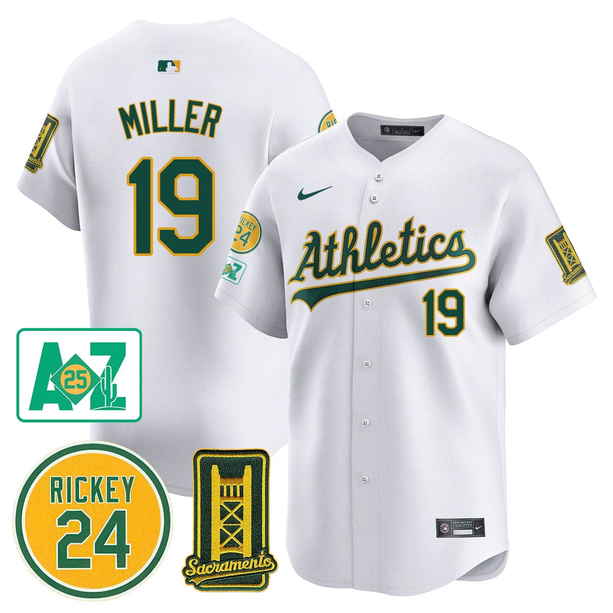 Oakland Athletics 2025 Sacramento, Rickey Henderson Jersey - All Stitched - Image 9