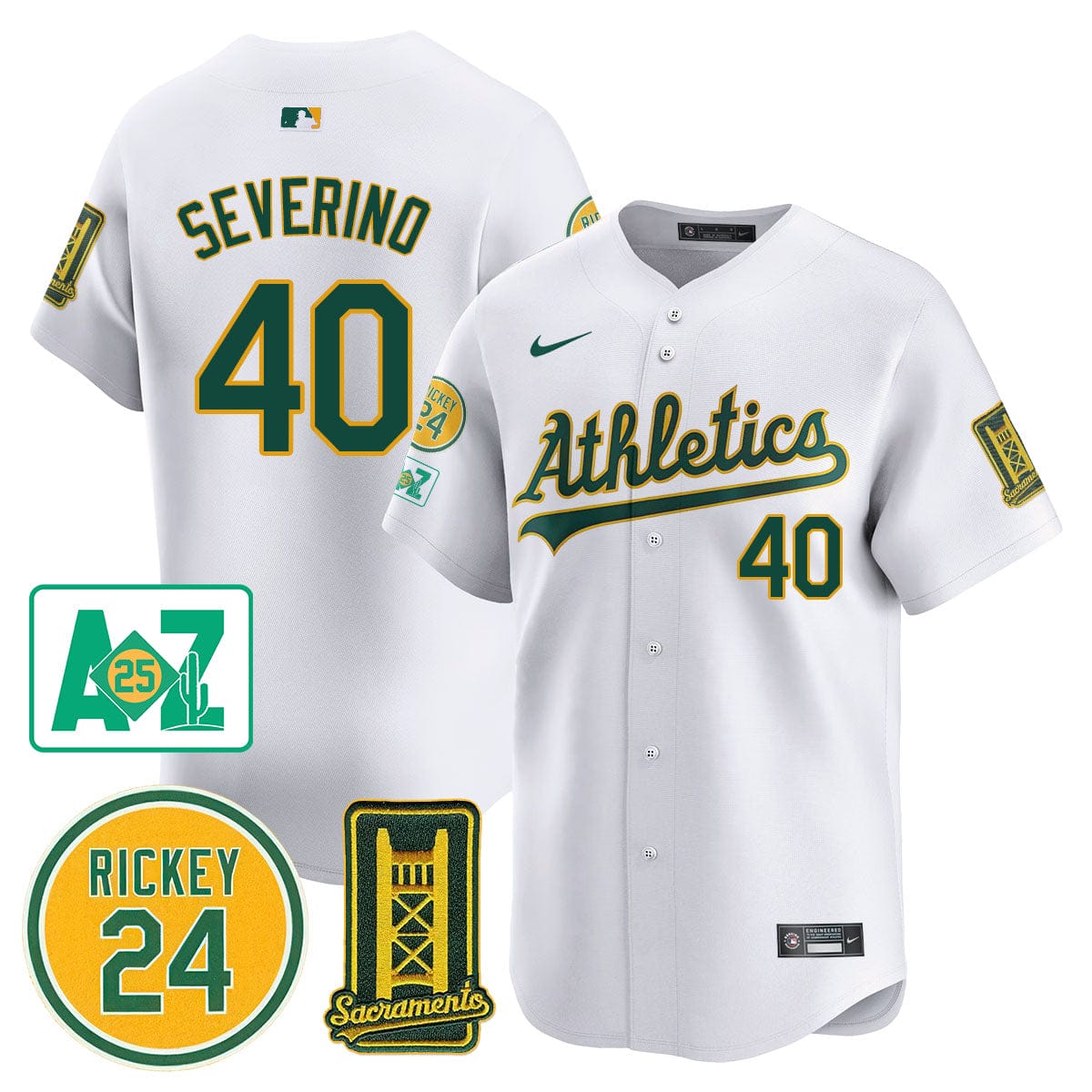 Oakland Athletics 2025 Sacramento, Rickey Henderson Jersey - All Stitched - Image 11