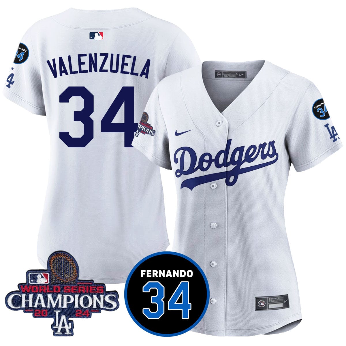 Women Dodgers - World Series Champions 2024 Jersey - All Stitched - Image 26