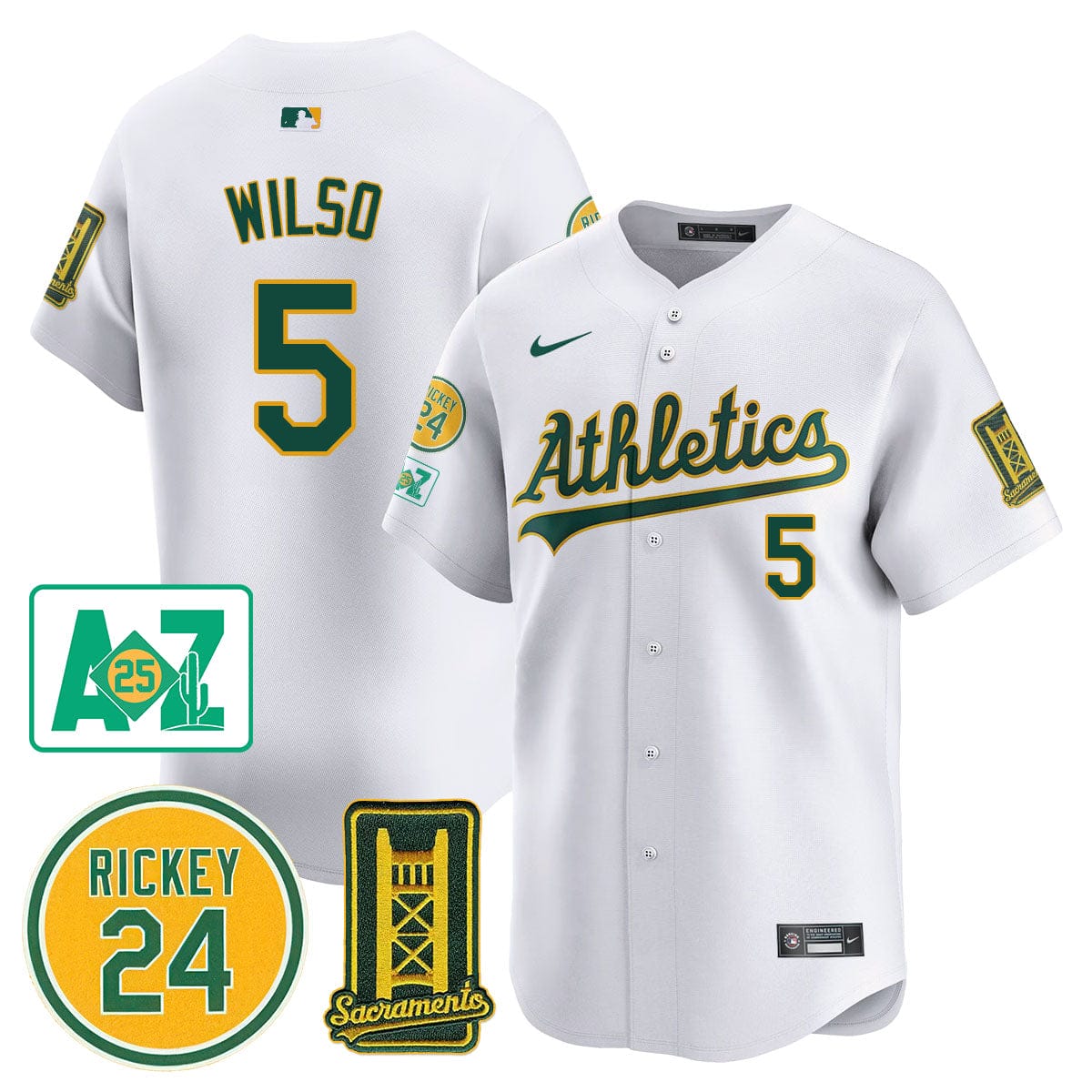 Oakland Athletics 2025 Sacramento, Rickey Henderson Jersey - All Stitched - Image 12