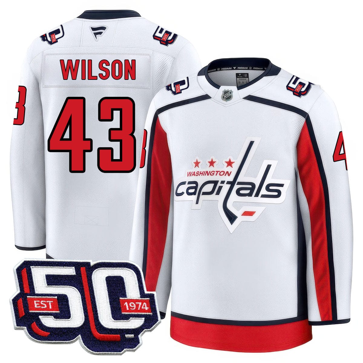 Washington Capitals 50th Anniversary Premium Jersey - All Stitched - Image 16